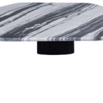 Pozzuoli Marble Top And Mango Wood Base Coffee Table