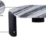 Pozzuoli Marble Top And Mango Wood Base Coffee Table