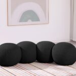 Apollo Boucle Fabric Upholstered Bench