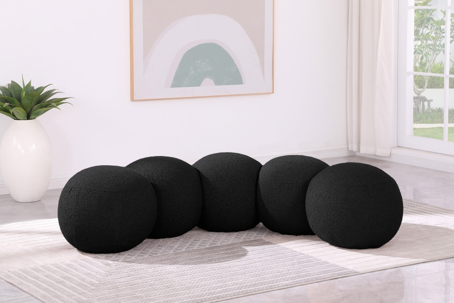 Apollo Boucle Fabric Upholstered Bench