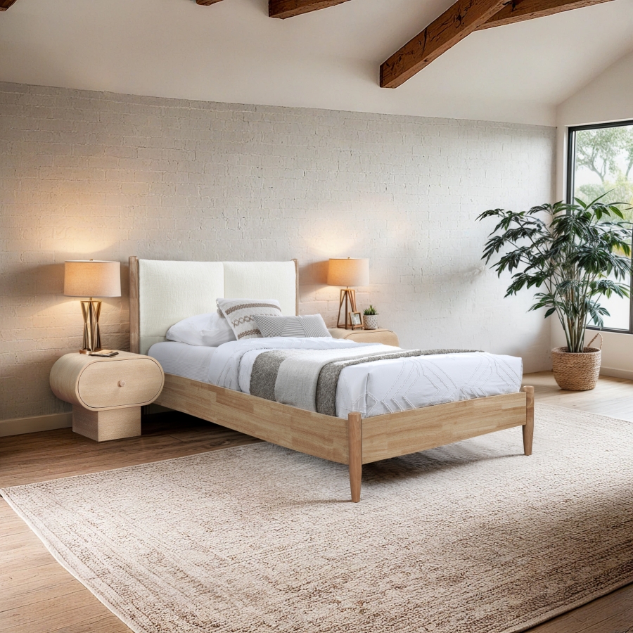 Arbor Fabric Upholstered Twin Bed