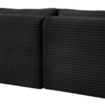Shaggy 109" Corduroy Performance Fabric Upholstered Upholstered Modular Sofa