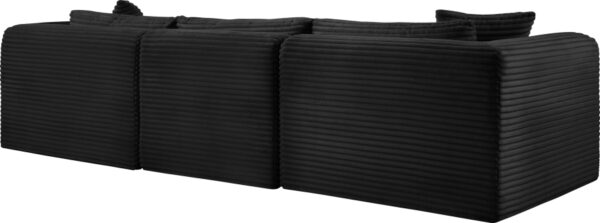 Shaggy 109" Corduroy Performance Fabric Upholstered Upholstered Modular Sofa