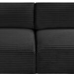 Shaggy 140" Corduroy Performance Fabric Upholstered Upholstered Modular Sofa