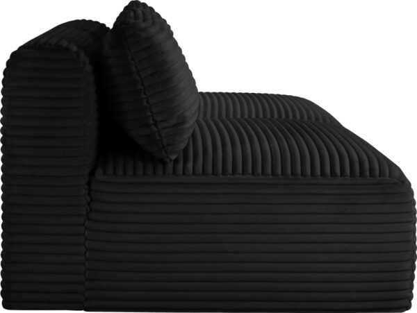Shaggy 62" Corduroy Performance Fabric Upholstered Upholstered Modular Loveseat