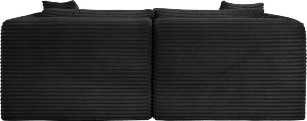 Shaggy 78" Corduroy Performance Fabric Upholstered Upholstered Modular Loveseat