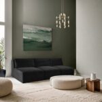 Shaggy 93" Corduroy Performance Fabric Upholstered Upholstered Modular Sofa