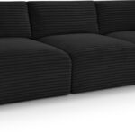 Shaggy 93" Corduroy Performance Fabric Upholstered Upholstered Modular Sofa
