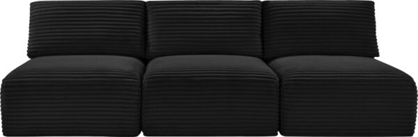 Shaggy 93" Corduroy Performance Fabric Upholstered Upholstered Modular Sofa