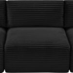 Shaggy 93" Corduroy Performance Fabric Upholstered Upholstered Modular Sofa