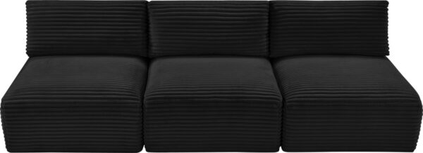 Shaggy 93" Corduroy Performance Fabric Upholstered Upholstered Modular Sofa
