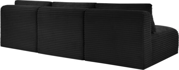 Shaggy 93" Corduroy Performance Fabric Upholstered Upholstered Modular Sofa