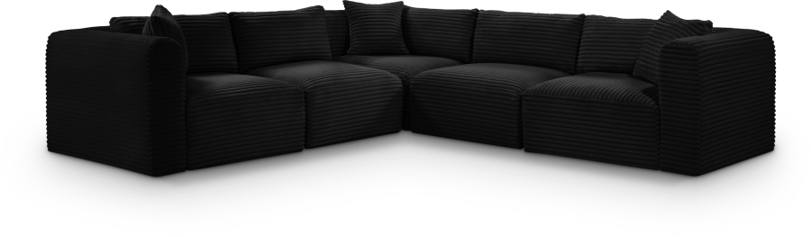 Shaggy 109" Corduroy Performance Fabric Upholstered Upholstered Modular Sectional