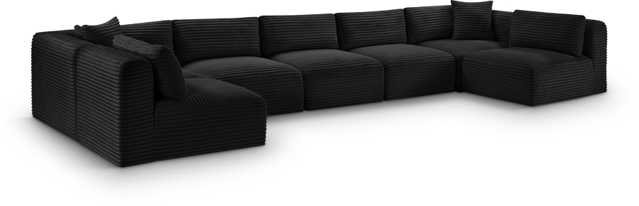 Shaggy 171" Corduroy Performance Fabric Upholstered Upholstered Modular Sectional