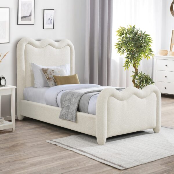 Gavin Chenille Fabric Upholstered Bed