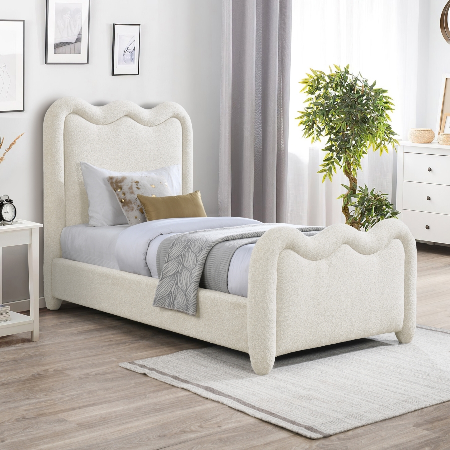 Gavin Chenille Fabric Upholstered Bed