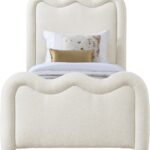 Gavin Chenille Fabric Upholstered Bed