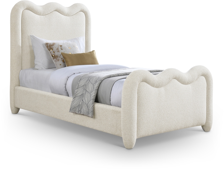 Gavin Chenille Fabric Upholstered Bed