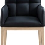 Adrian Vegan Leather Upholstered Dining Arm Chair