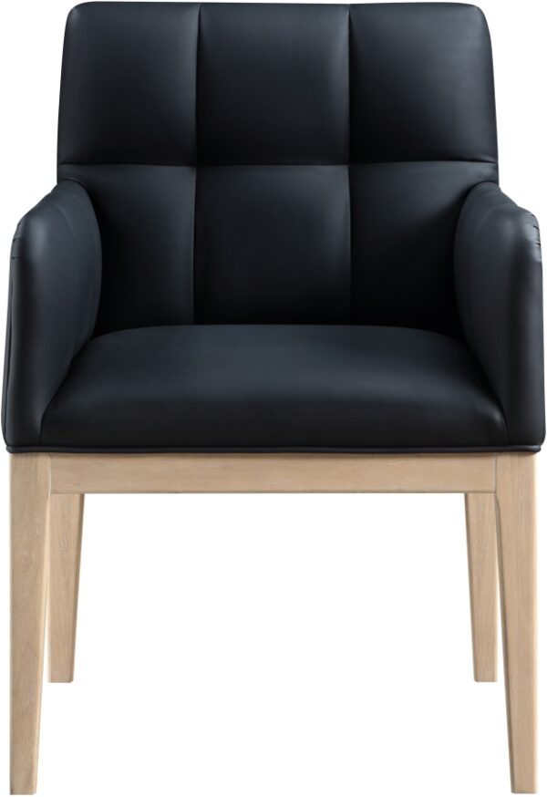 Adrian Vegan Leather Upholstered Dining Arm Chair