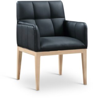 Adrian Vegan Leather Upholstered Dining Arm Chair