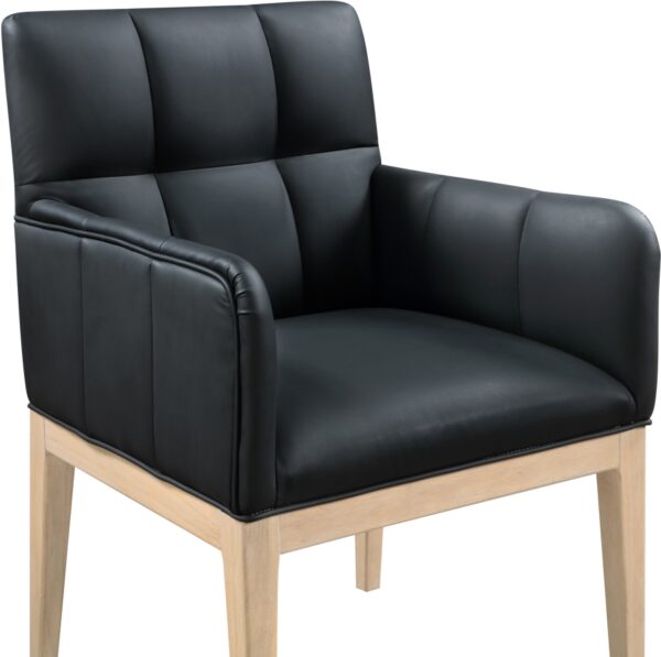 Adrian Vegan Leather Upholstered Dining Arm Chair