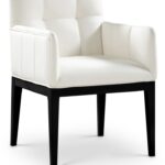 Adrian Vegan Leather Upholstered Dining Arm Chair