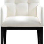 Adrian Vegan Leather Upholstered Dining Arm Chair