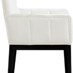 Adrian Vegan Leather Upholstered Dining Arm Chair