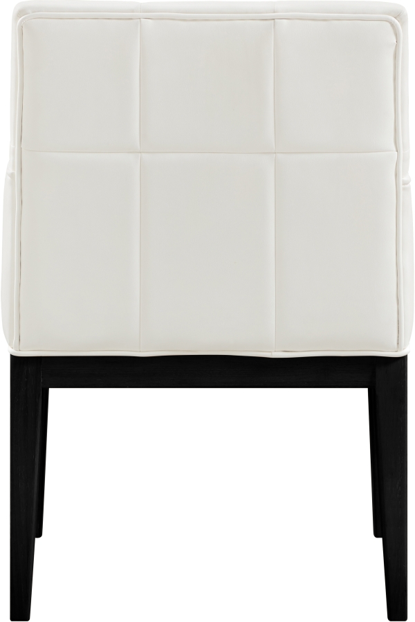 Adrian Vegan Leather Upholstered Dining Arm Chair