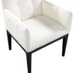 Adrian Vegan Leather Upholstered Dining Arm Chair