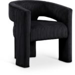 Riz Corduroy Upholstered Accent Chair / Dining Chair