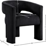 Riz Corduroy Upholstered Accent Chair / Dining Chair