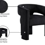 Riz Corduroy Upholstered Accent Chair / Dining Chair