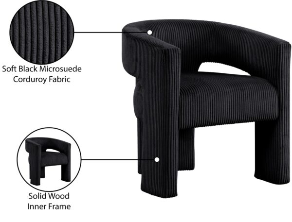 Riz Corduroy Upholstered Accent Chair / Dining Chair