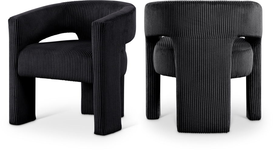 Riz Corduroy Upholstered Accent Chair / Dining Chair