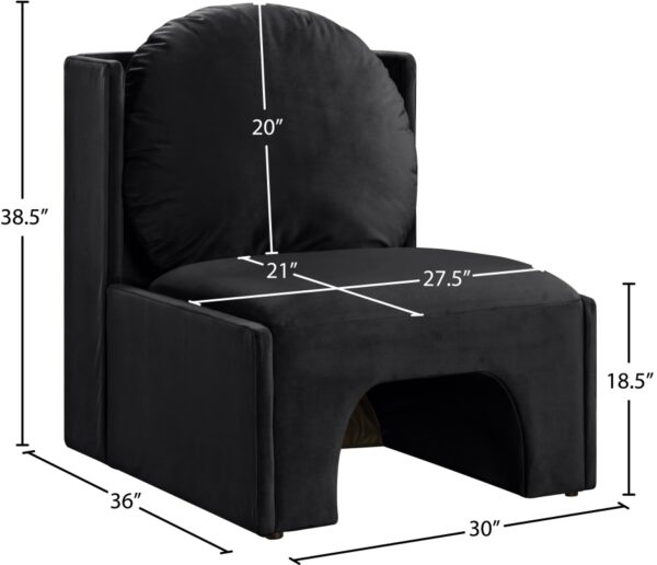 Sigma Velvet Upholstered Accent Chair