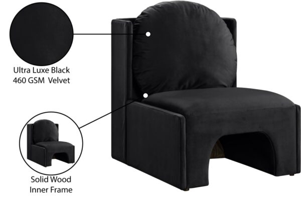 Sigma Velvet Upholstered Accent Chair