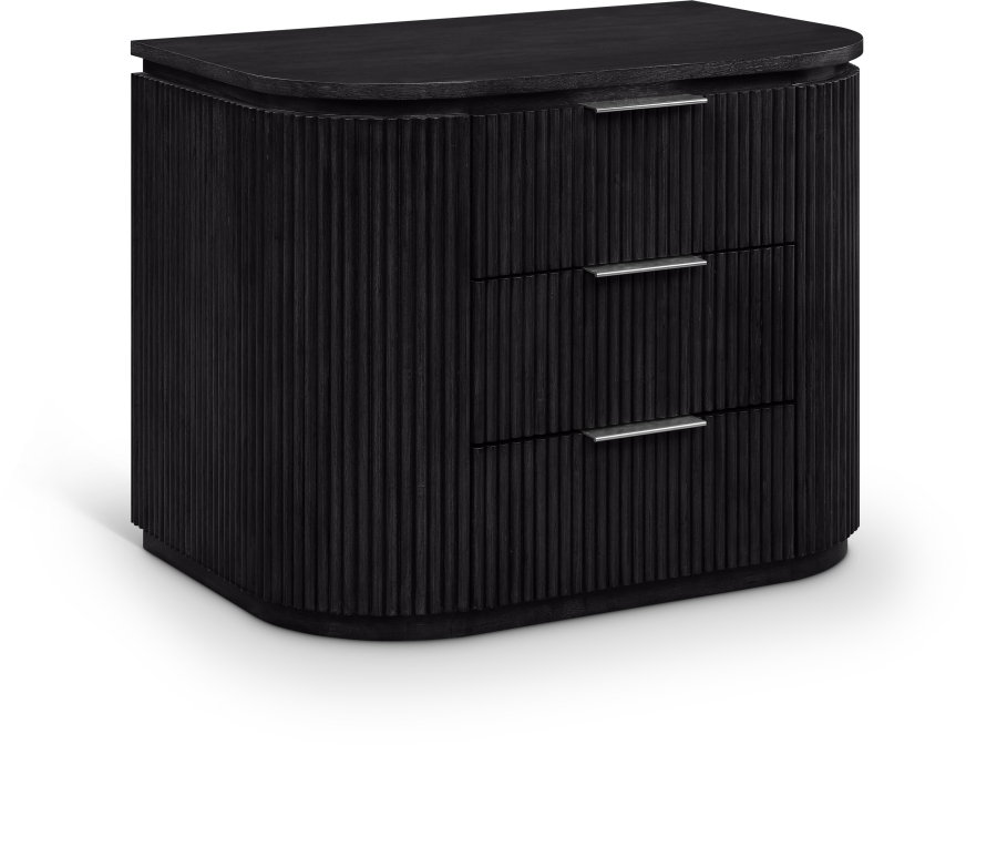 Astrid Solid Wood And Oak Veneer Nightstand