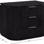 Astrid Solid Wood And Oak Veneer Nightstand