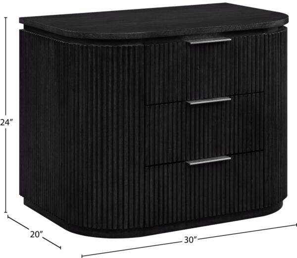 Astrid Solid Wood And Oak Veneer Nightstand