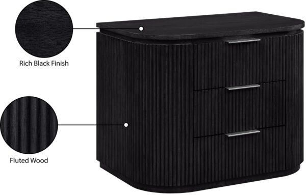 Astrid Solid Wood And Oak Veneer Nightstand