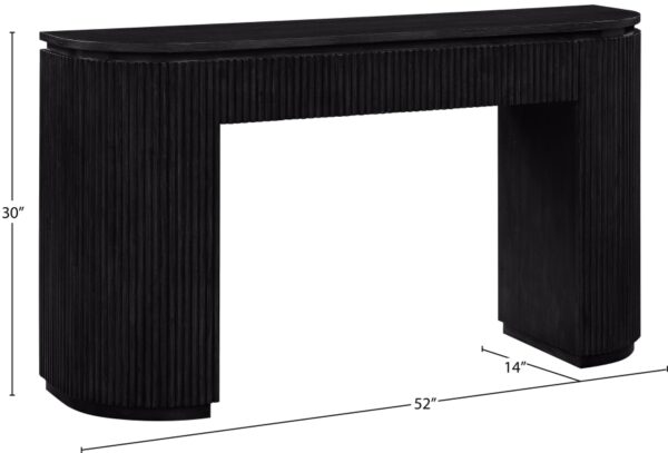 Astrid Solid Wood And Oak Veneer Console Table