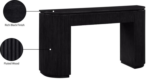 Astrid Solid Wood And Oak Veneer Console Table