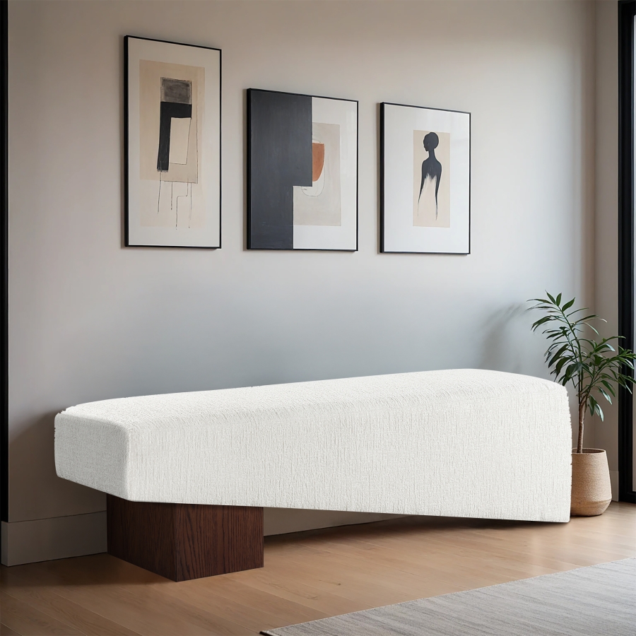 Alora Fabric Upholstered Bench