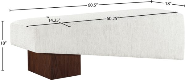 Alora Fabric Upholstered Bench