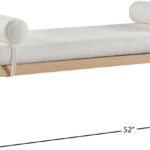 Priscilla Linen Textured Fabric Upholstered Bench