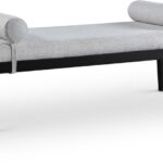 Priscilla Linen Textured Fabric Upholstered Bench