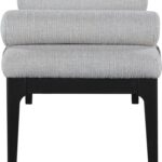 Priscilla Linen Textured Fabric Upholstered Bench