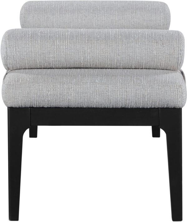 Priscilla Linen Textured Fabric Upholstered Bench